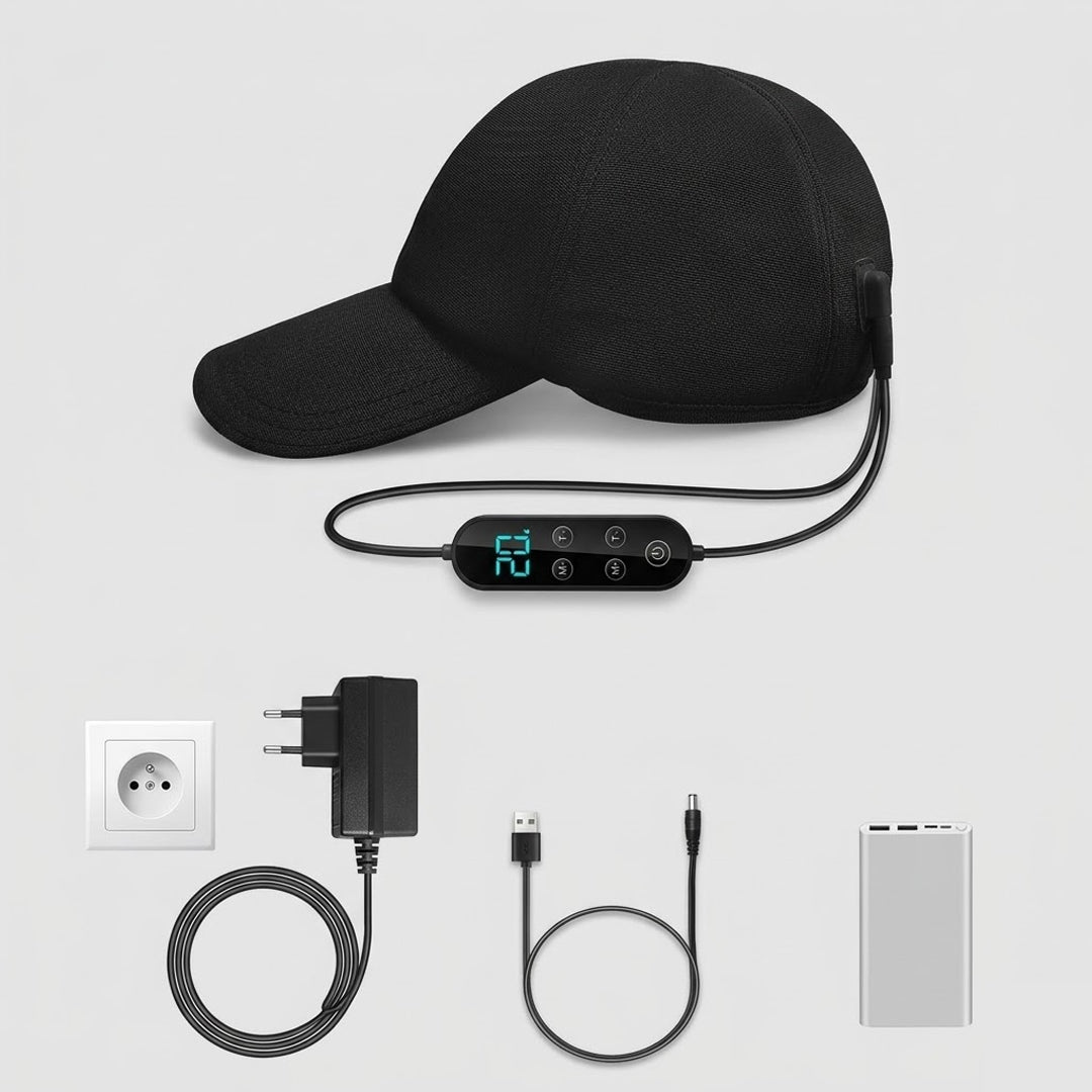Casquette LED HairRevive - La Thérapie Lumière Rouge pour Retrouver Vos Cheveux